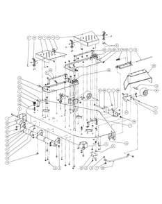 Fabricated Cutter Deck 60-Inch Diagram and Parts List for M60-CT 53AL8CTX750-28-HP-3Cylinder-OHV Cub Cadet Lawn Tractor